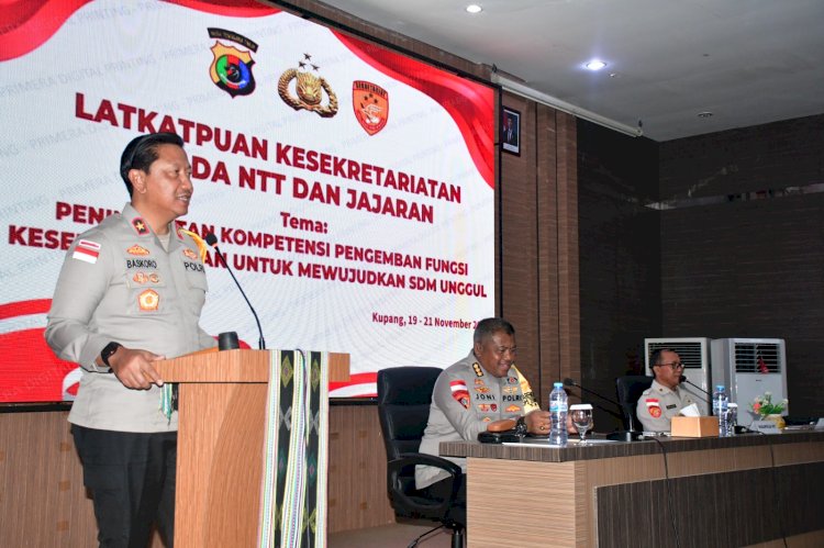 Wakapolda NTT Buka Latkatpuan Kesekretariatan 2025, Dorong Modernisasi Administrasi dan Digitalisasi Layanan Polri