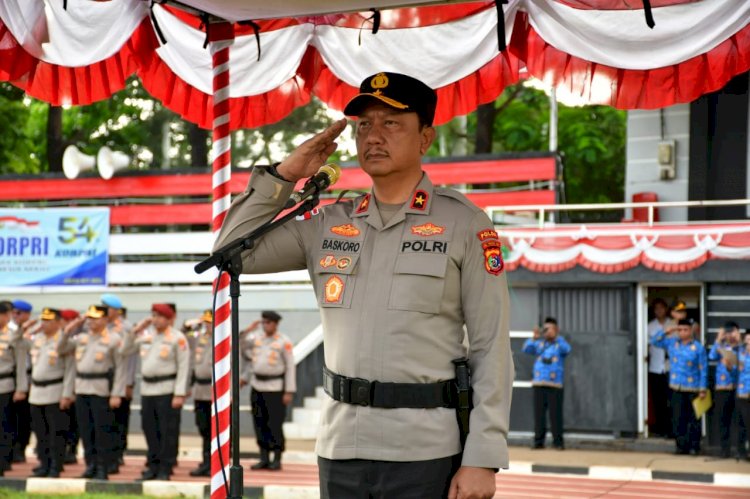 Wakapolda NTT Pimpin Upacara HUT ke-54 KORPRI, Tekankan Profesionalisme dan Integritas ASN