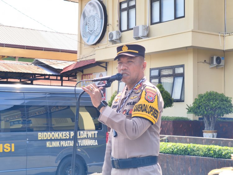 Operasi Lilin Turangga 2025 Digelar, Ratusan Personel Jaga Keamanan Natal dan Tahun Baru di Kota Kupang