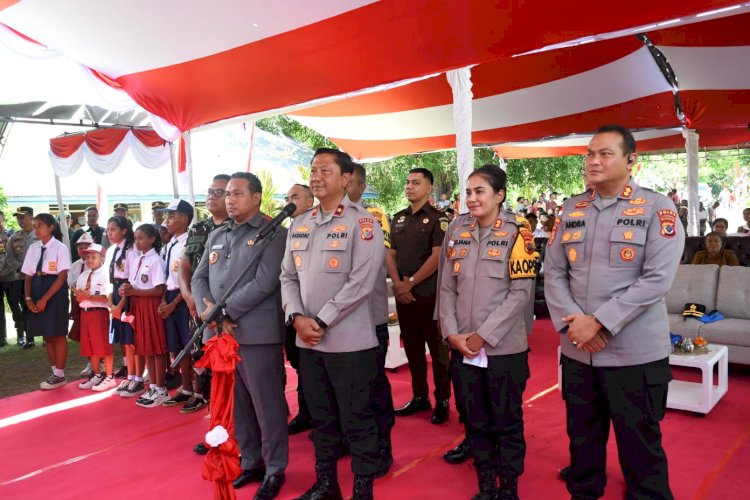 Perkuat Layanan Polri dalam Pemenuhan Gizi Anak, Wakapolda NTT Hadiri Ground Breaking SPPG 3T di TTU