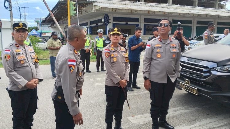 Wakapolda NTT Tinjau Pos Terpadu Operasi Lilin di TTU, Pengamanan Nataru Berbasis Analisis Kerawanan