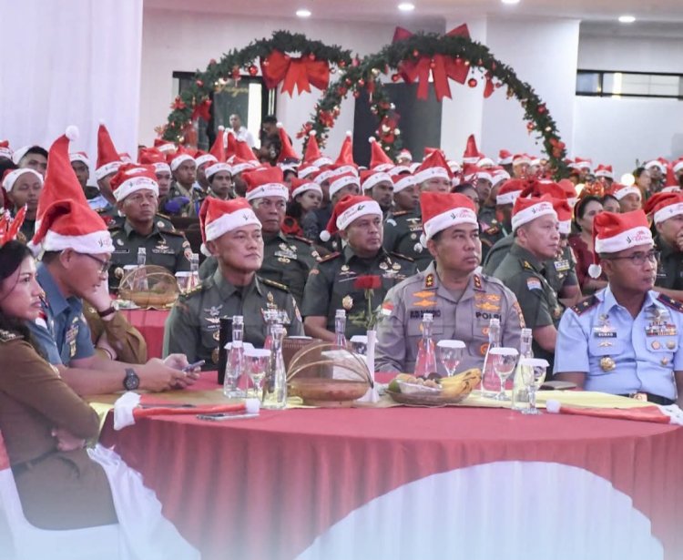 Kapolda NTT Hadiri Perayaan Natal Bersama TNI AD Tahun 2025 di Kupang