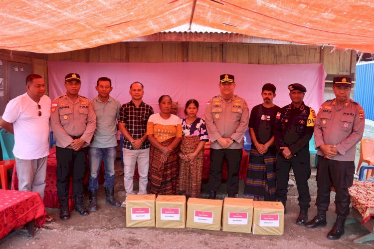 Polri Hadir di Tengah Bencana: Kapolres Ende Tinjau Sungai Lowolaka dan Bantu Warga Terisolir di Wewaria