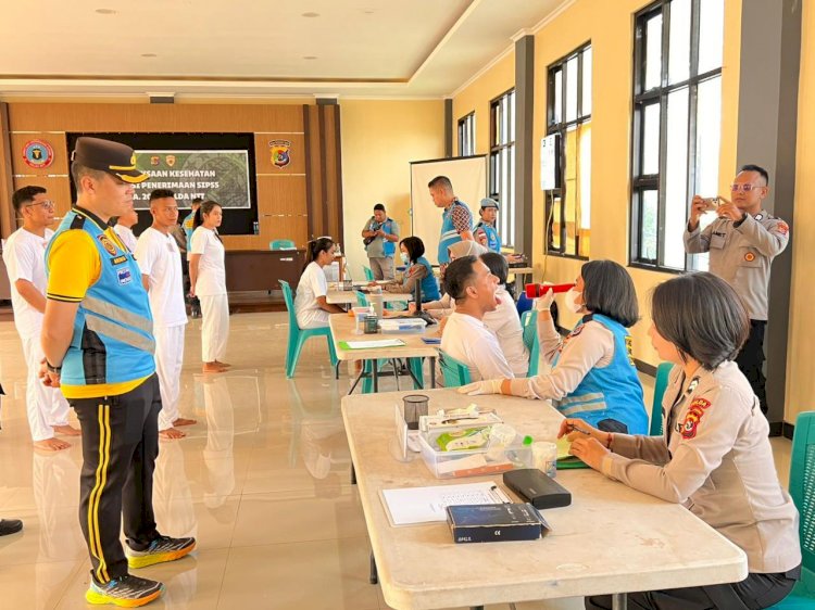 Biro SDM Polda NTT Gelar Pemeriksaan Kesehatan Tahap I Penerimaan SIPSS 2026