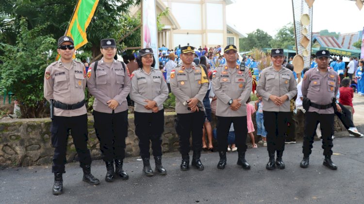 Jelang Pentahbisan Uskup Larantuka, Polres Flotim Pastikan Ibadah Vesper Berjalan Aman dan Khidmat