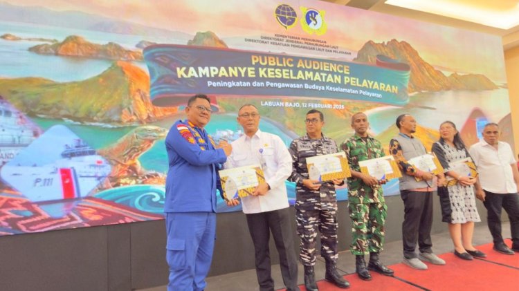 Public Audience Keselamatan Berlayar di Labuan Bajo, Dirpolairud Polda NTT Tegaskan Komitmen Bersama Wujudkan Zero Accident