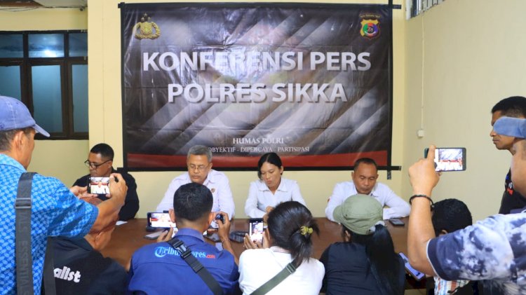 Konferensi Pers Polres Sikka: Kasus Persetubuhan dan Penganiayaan Anak Diungkap, Proses Hukum Dipastikan Transparan