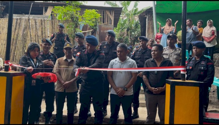 Harapan Puluhan Tahun Terjawab, Brimob Polda NTT Resmikan Jembatan “Teratai” di Alor