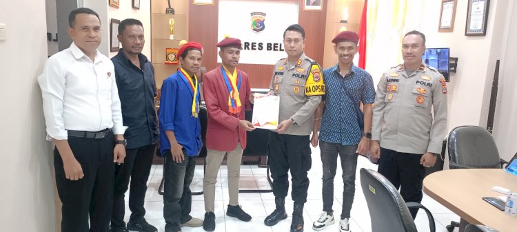 Kapolres Belu Terima Audiensi PMKRI, Tegaskan Komitmen Tangani Kasus Pengeroyokan Secara Profesional