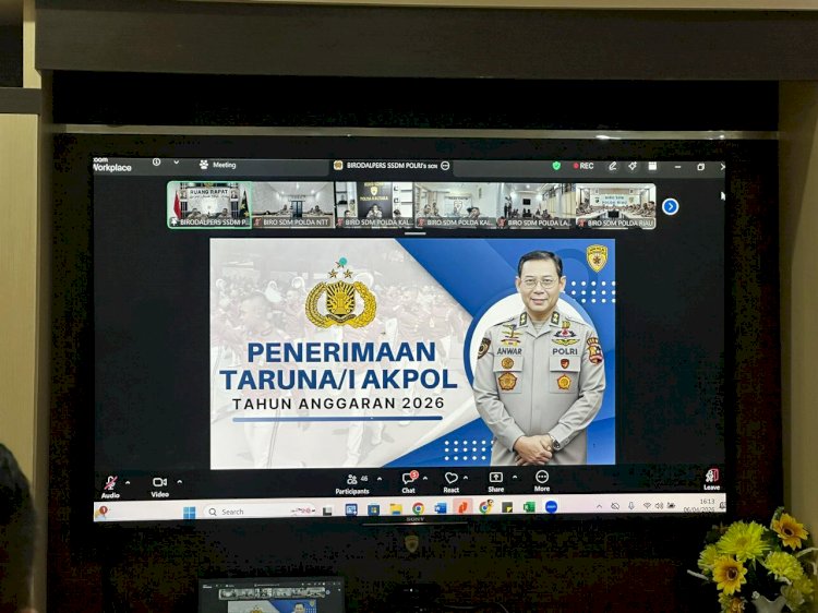 Polda NTT Ikuti Zoom Meeting Persiapan Penerimaan Taruna/Taruni Akpol T.A. 2026, Tekankan Transparansi dan Kepercayaan Publik