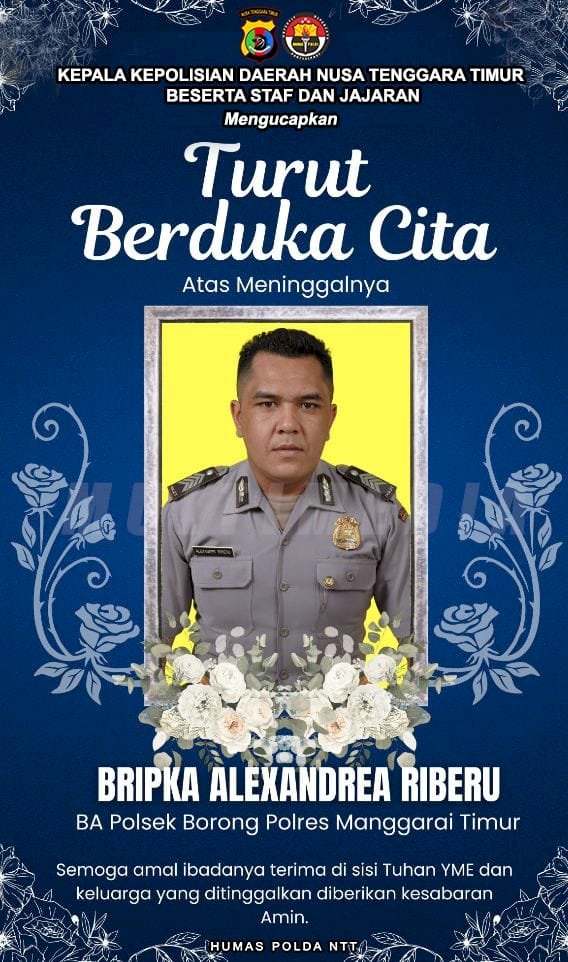 Polda NTT Berduka, Kapolres Manggarai Timur Pastikan Penanganan Humanis dan Dukungan Penuh untuk Keluarga Anggota
