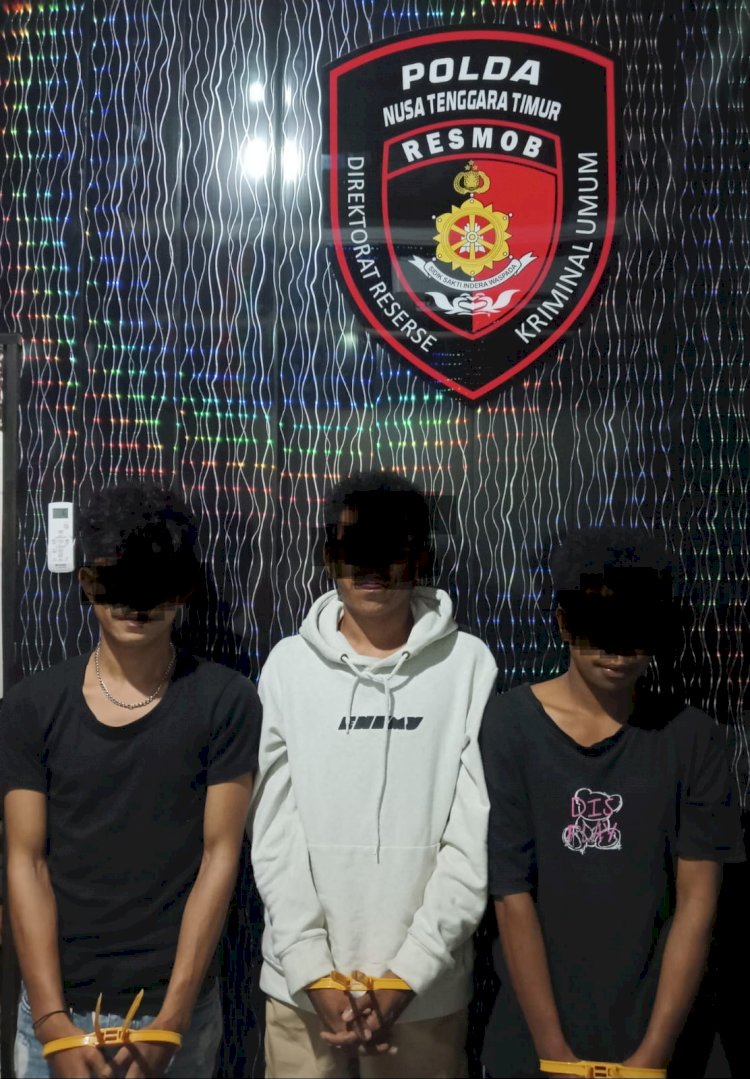 Pelarian Berakhir di Kupang: Tiga Tersangka Penikaman di Atambua Diringkus Tim Resmob Polda NTT