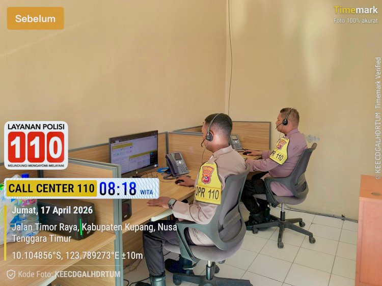 Layanan 110 Polres Kupang Responsif, Seluruh Panggilan Terjawab dalam 24 Jam