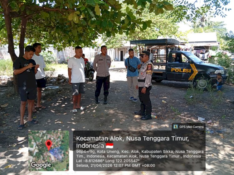 Respons Cepat Layanan 110, Polres Sikka Tertibkan Aktivitas Judi Sabung Ayam di Pasar Alok