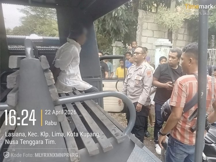 Respon Cepat Laporan 110, Polisi Amankan Pria Bawa Sajam yang Resahkan Warga di Lasiana
