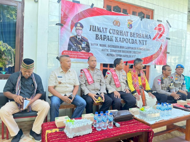 Jumat Curhat Polda NTT di Pasir Panjang, Warga Sampaikan Aspirasi dan Apresiasi Bantuan Sumur Bor