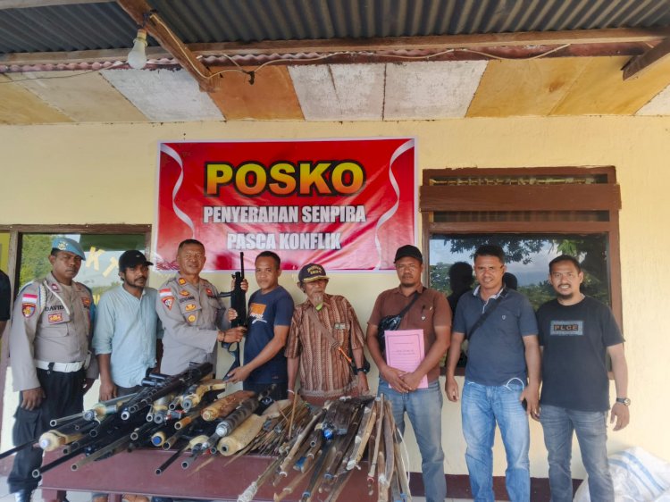 Kapolres Flores Timur: Penyerahan 140 Senjata Rakitan dan Sajam Jadi Langkah Penting Pemulihan Kamtibmas Pasca Konflik Adonara