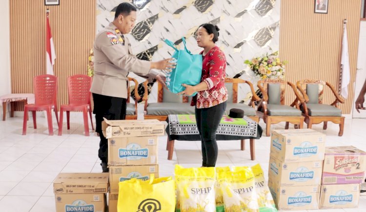 Sambut Hari Bhayangkara ke-80, Polres Belu Tebar Kasih untuk Anak Panti Asuhan Pondok Mercy