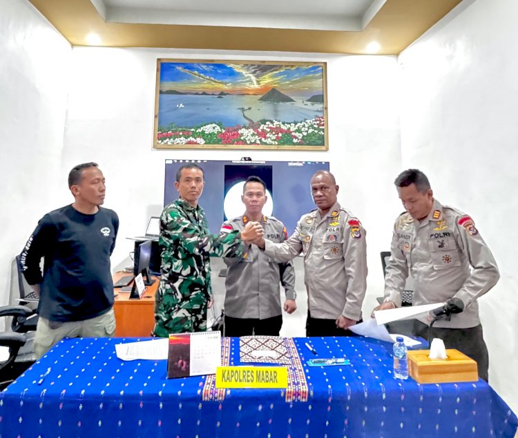 TNI-Polri di Manggarai Barat Perkuat Soliditas, Kesalahpahaman Diselesaikan Lewat Musyawarah Damai