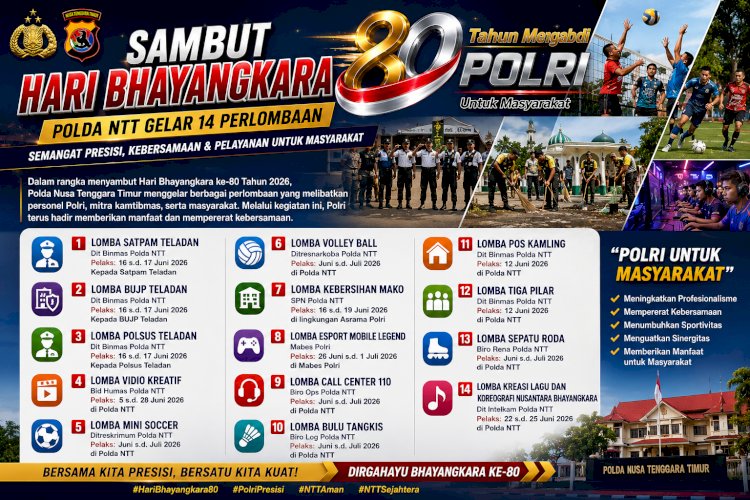 Sambut Hari Bhayangkara ke-80, Polda NTT Gelar 14 Perlombaan Meriahkan Semangat Presisi dan Kebersamaan