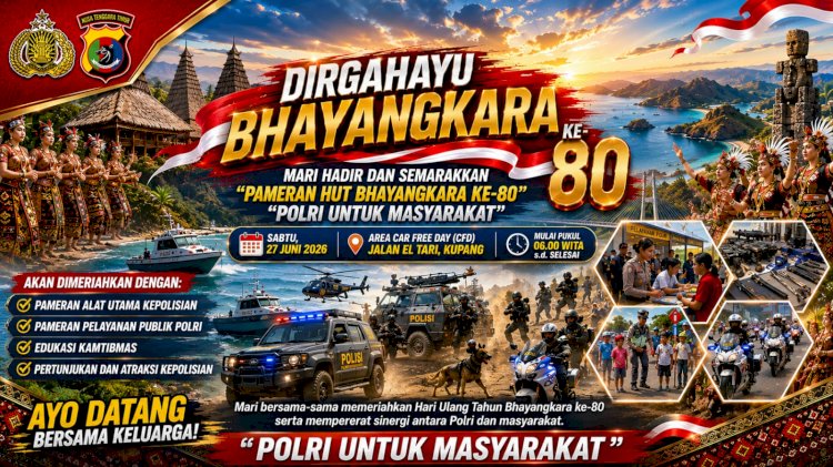Polda NTT Ajak Masyarakat Meriahkan Pameran HUT ke-80 Bhayangkara di Kupang