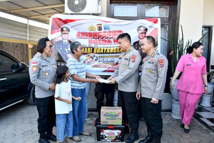 Sambut HUT ke-80 Bhayangkara, Polda NTT Gelar Anjangsana dan Berikan Dukungan kepada Personel yang Sakit