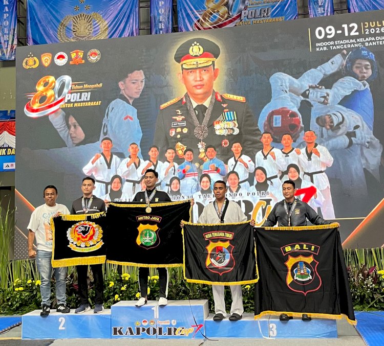 Hari Kedua Kejurnas Taekwondo Kapolri Cup VII, Atlet Polda NTT Raih Medali Perunggu