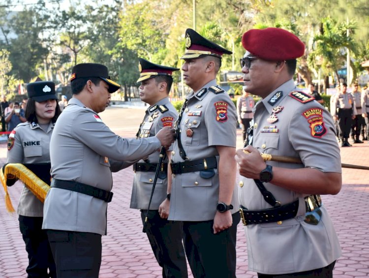 Polda NTT Gelar Upacara Serah Terima dan Pelantikan Pejabat Utama serta Kapolres Jajaran