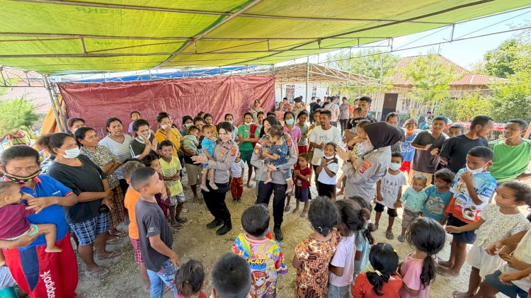 Polwan Polres Manggarai Timur Gelar Trauma Healing bagi Warga di Lamba Leda Utara, Hadirkan Dukungan dan Penguatan Psikologis