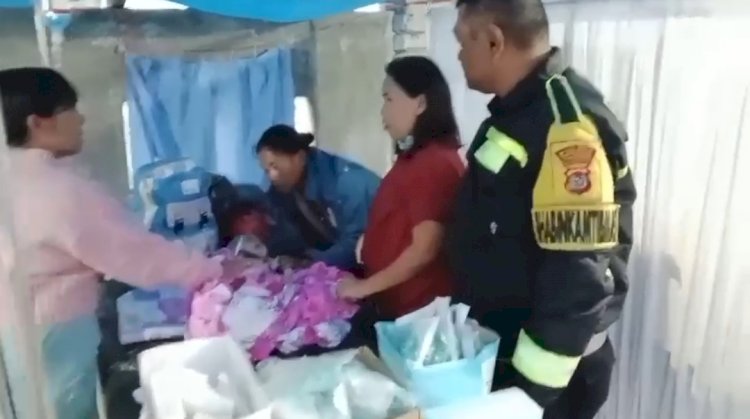Bayi 5 Bulan Kejang di Tengah Tenda Pengungsian, Bhabinkamtibmas Polres Manggarai Bergerak Bantu Rujuk ke Rumah Sakit