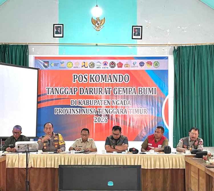 Kapolres Ngada Tegaskan Komitmen Polri Dampingi Warga Menuju Pemulihan Pascagempa