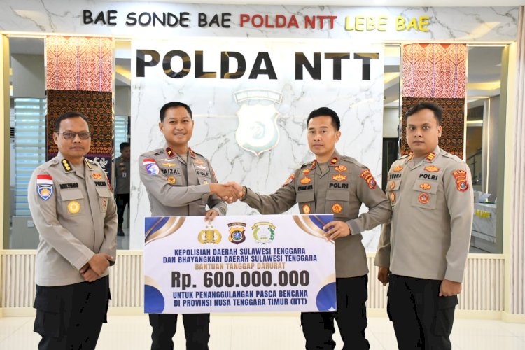Polda Sultra dan Bhayangkari Kirim Bantuan Rp600 Juta untuk Korban Gempa Flores