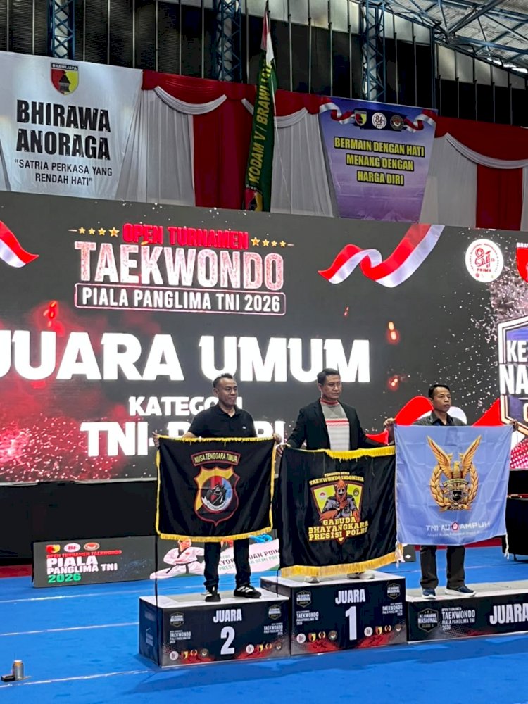 Kapolda Apresiasi Tim Taekwondo Binaan Dirkrimsus Polda NTT Kombes Pol. FX Irwan Arianto, S.I.K., M.H., Ukir Prestasi Nasional di Piala Panglima TNI 2026