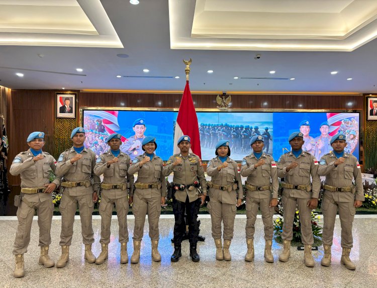 Delapan Personel Terbaik Polda NTT Resmi Bergabung dalam Misi Perdamaian PBB di Afrika Tengah