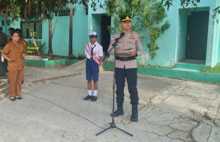 Polda NTT Hadir di SLB Negeri Pembina Kupang, Tanamkan Pesan Aman dan Saling Menghargai