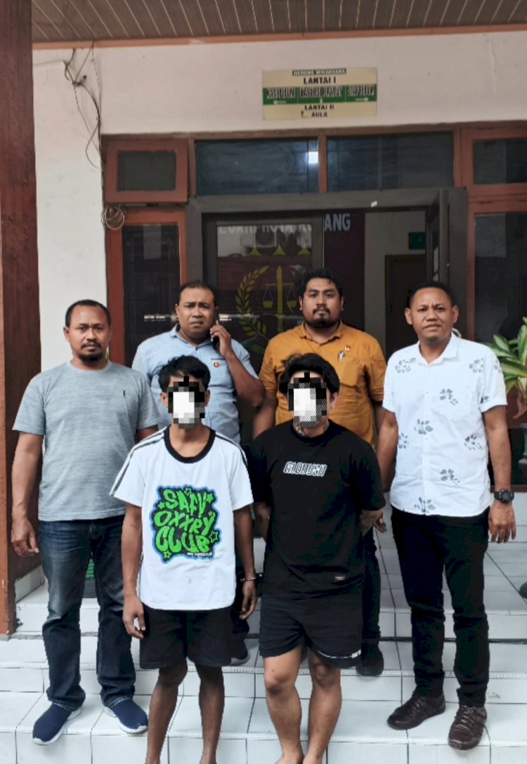 Tarik Kalung Korban, Dua Tersangka Percobaan Pencurian Diserahkan Polsek Maulafa ke Kejari Kota Kupang