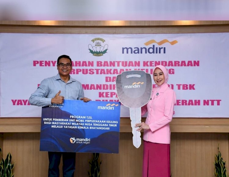 YKB Daerah NTT Terima Bantuan Mobil Perpustakaan Keliling dari Bank Mandiri, Dorong Budaya Membaca Anak