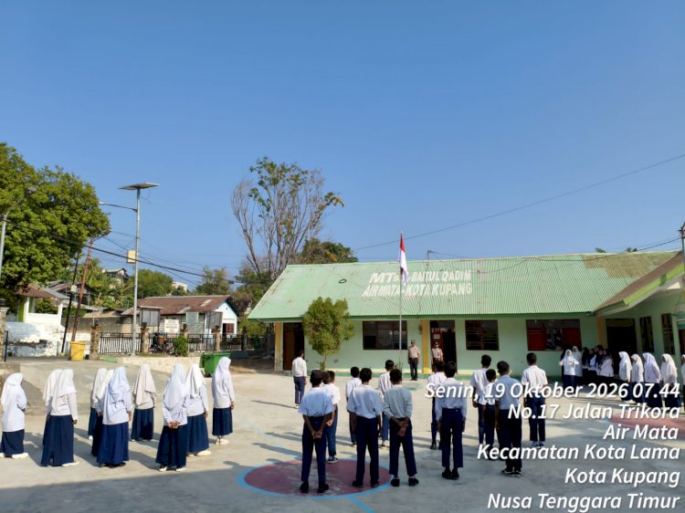 Cegah Bahaya Narkoba Sejak Dini, Ditbinmas Polda NTT Hadir di MTs Baitul Qodim Kupang