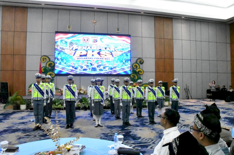 Tampilkan 12 Gerakan Dasar Lalu Lintas, Anak-anak PKS Meriahkan Rakernis Ditlantas Polda NTT TA 2026