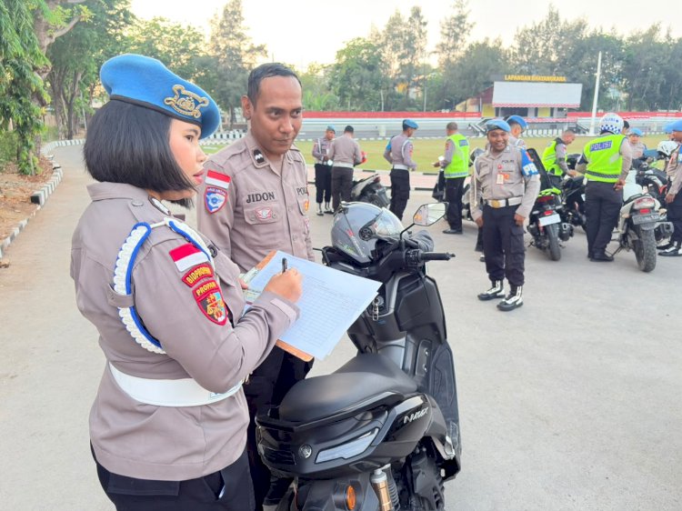 Bidpropam Polda NTT Gelar Gaktibplin terhadap Personel Ditlantas, Periksa Kelengkapan Diri dan Kendaraan serta Sikap Tampang