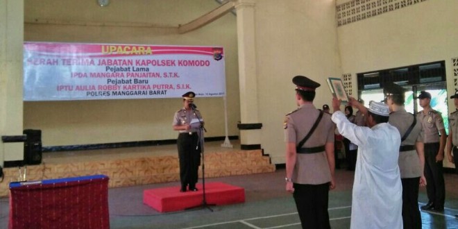 Kapolres Manggarai Barat Pimpin Upacara Sertijab