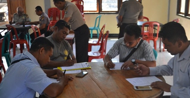 Uji kelayakan personil pemegang senpi, Biro SDM Polda NTT gelar Tes Psikologi