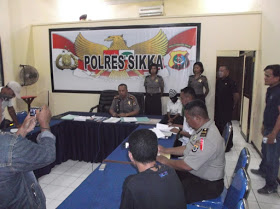 Polres Sikka Laksanakan Konferensi Pers Terkait OTT Kasus Pungli