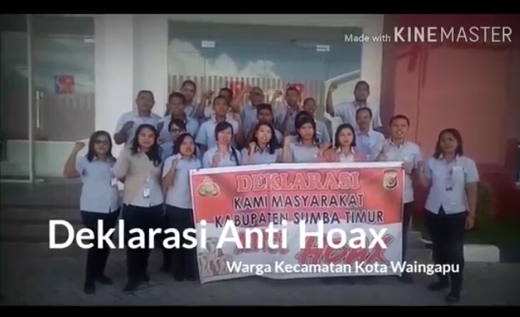 Kapolsek Waingapu Gelar Deklarasi Anti Hoax