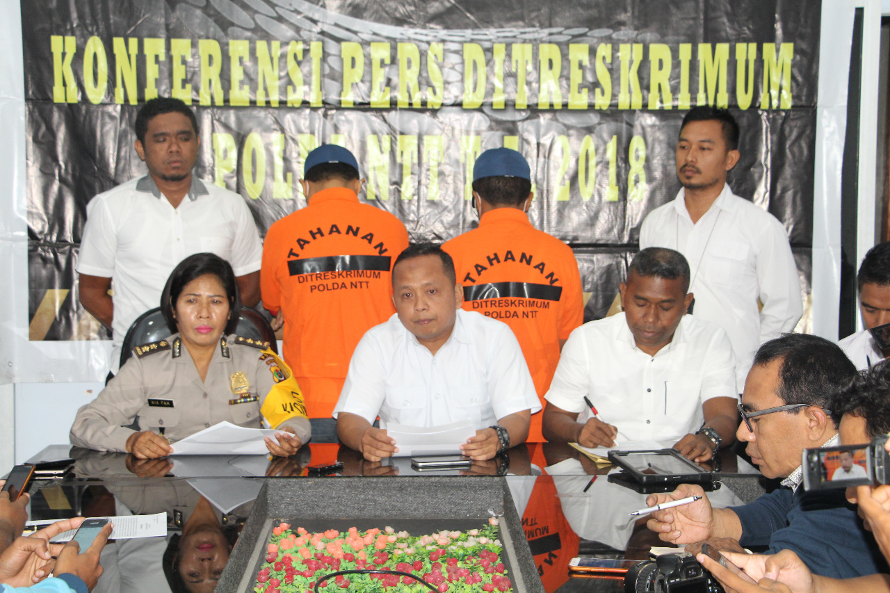 Ditreskrimum Polda NTT Gelar Press Conference terkait kasus Tindak Pidana Perdagangan Orang (TPPO)