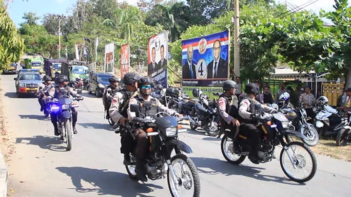 Cipta Kondisi di detik-detik Pungut Suara Pilgub NTT 2018, Polres Belu Tingkatkan Patroli Gabungan