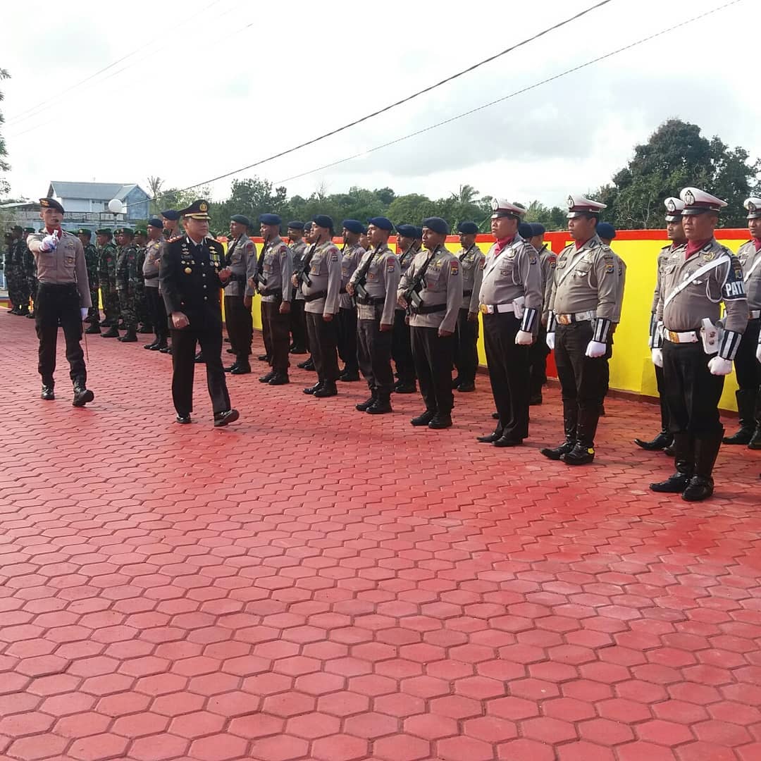 HUT Bhayangkara Ke 72, Polres Tts Gelar Upacara