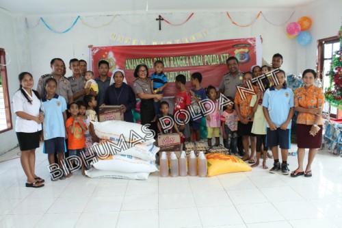 Berbagi Kasih, Dir Tahti Polda NTT Kunjungi Panti Asuhan