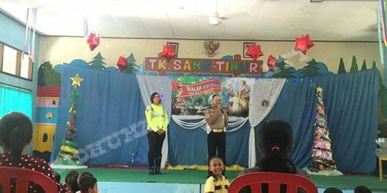 SAT LANTAS POLRES SIKKA MENGGELAR SOSIALISASI BERLALU LINTAS DI TK SANG TIMUR