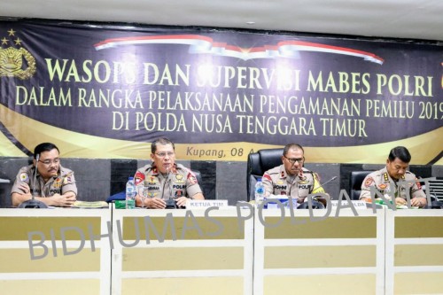 Jelang Pelaksanaan Pemilu 2019, Polda NTT Menerima Kunjungan Tim Supervisi OMB Mabes Polri